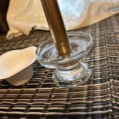 キャンドルとキャンドルホルダー、小物入れ皿の画像