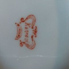 昭和レトロカレー皿 花柄二枚セット(小)の画像