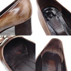 GRANELLO グラネロ レザー ヒールパンプス 37 レディースの画像