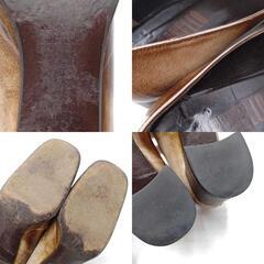 GRANELLO グラネロ レザー ヒールパンプス 37 レディースの画像