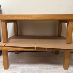  
【商談中】木製ローテーブル(2台 ) の画像