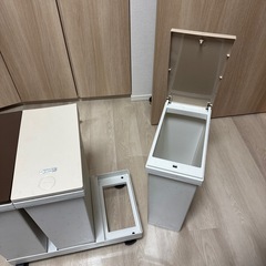 分別ゴミ箱　キャスター付きの画像