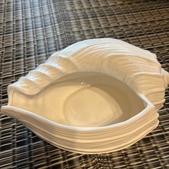 Goto JAPAN　傷あり貝殻陶器　花器フラワーベースの画像