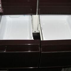 （★1台限り★ジモティー特典あり★）日立　６ドア冷蔵庫４３０L　２０１８年製　R-XG4300H　65ｃｍ幅　クリスタルブラウン　真ん中冷凍室　自動製氷付き　高く買取るゾウ八幡東の画像