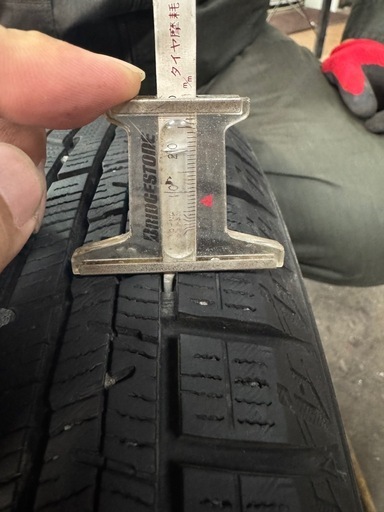 バリ目！　155/65R14   スタッドレス　アルミホイール付き