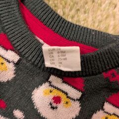 クリスマスセーター6〜9month＆大人用2着セットの画像