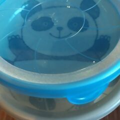 かわいいパンダの小鉢2個セット保存用蓋つきの画像