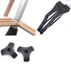 [2点セット] 歩行杖 ステッキチェア 折りたたみ杖 登山杖 アルミ製 椅子 アウトドア ストック 座れるの画像