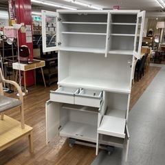 ジモティー限定価格！S760 ⭐ スーパーバリュー キッチンボード 食器棚 幅100cm USED の画像