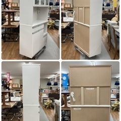 ジモティー限定価格！S760 ⭐ スーパーバリュー キッチンボード 食器棚 幅100cm USED の画像