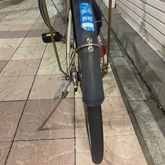 訳あり★シティサイクル　　カゴ付き自転車　白　26インチ　荷台付きの画像