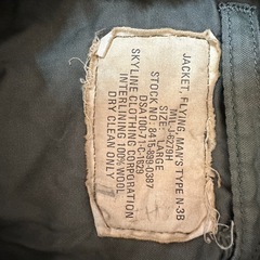 ビンテージ　米軍実物　放出品　n3b フライトジャケット　リフレクター付き　1970年製の画像