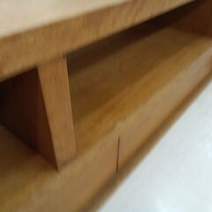 リユースのサカイ栃木店★ジモティ割あり★  TV台 ライトブラウン W170×D45×H45 クリーニング済み TC11413の画像