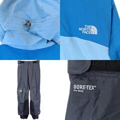 [上下セット] ノースフェイス マウンテンパーカ GORE-TEX ジャケット マウンテンパンツ サミット L ライトブルー ブラック NPW15900/NPW15956 レディース THE NORTH FACEの画像