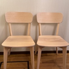 椅子 2脚 IKEA ダイニングチェア の画像