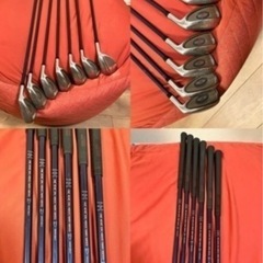 男性　右利き　ゴルフセット9本　ドライバー、アイアン、ウェッジ56ど度、パターの画像