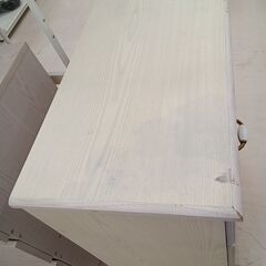 リユースのサカイ栃木店★ジモティ割あり★  レンジ台 クリーム W75×D42×H86 クリーニング済み TC11415の画像