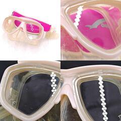 [セット] ツサ ダイビングマスク Splendive 2 TM-7500Q / シュノーケル Imprex ピンク/オレンジ TUSAの画像