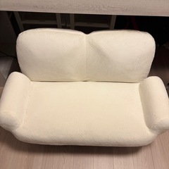 ミニソファ　ホワイト　白の画像