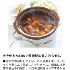 ツインバード スロークッカー(新品)の画像