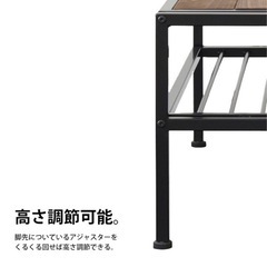 天然木のローテーブルの画像