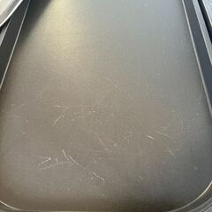 800円　大型ホットプレート　ワイド！　お好み焼きが2枚焼けるくらいには大きい　山善の画像