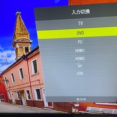 24インチDVDプレーヤー内蔵テレビの画像