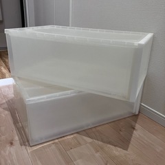 収納ケース(無印良品) 2個
の画像
