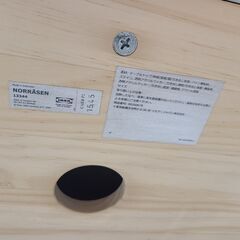 J1724【リユースのサカイ柏店】IKEA　イケア　引き出し付きテーブル　NORRÅSEN　ノッショーセン　パイン材　クリーニング済みの画像