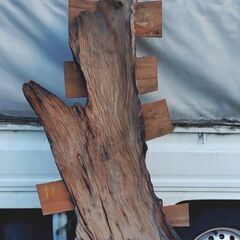 山口市、お店などの看板¥9800🔴希少天然木🔴メニューカンバンの画像