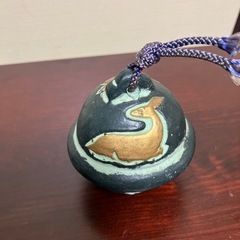 金の鹿のどれい土鈴の画像