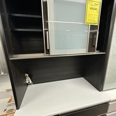 【ジャングルジャングル滋賀草津店】ジモティ来店特価!!　食器棚　ニトリ　ﾌﾞﾗｯｸ　J-251104の画像