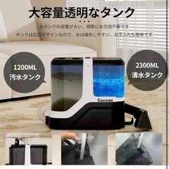 新品⭐︎リンサークリーナー カーペットクリーナー 家庭用スチームクリーナーの画像