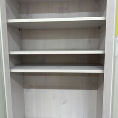 【ジャングルジャングル滋賀草津店】ジモティ来店特価!!　食器棚　ｵﾌﾎﾜｲﾄ　J-251106の画像