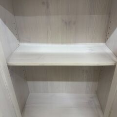 【ジャングルジャングル滋賀草津店】ジモティ来店特価!!　食器棚　ｵﾌﾎﾜｲﾄ　J-251106の画像