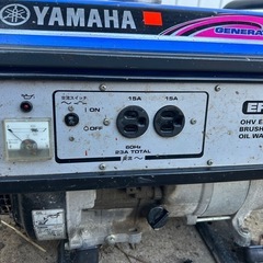 YAMAHA 発電機　EF23H 2.3kVA 60Hz 単相100V ガソリン　ブラシレス　防災　洗車 災害　キャンプ　イベント 野外　農業　宮崎の画像