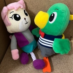 しまじろう　ニャッキーとトリッピー　ぬいぐぬいぐるみの画像
