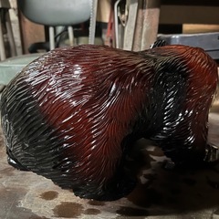 木彫りの熊の画像