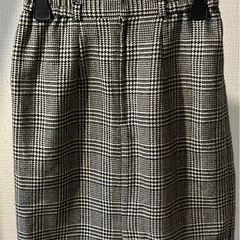 千鳥柄　冬物スカートの画像