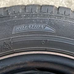 No.143 オールシーズンタイヤ155/65/14 4H PCD100 スチールホイール付4本セットの画像