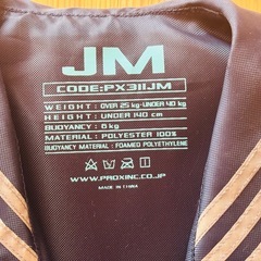 子供用救命胴衣の画像