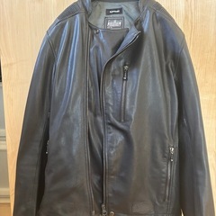 KADOYA カワサキ　レザージャケット バイクウェア ブラックの画像