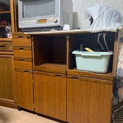 収納棚　キッチン収納　レンジボードの画像