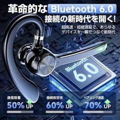 ヘッドセット ワイヤレスイヤホン 500mAhの画像