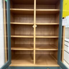 【ジャングルジャングル滋賀草津店】ジモティ来店特価!!　食器棚　ﾅﾁｭﾗﾙ×ﾌﾞﾙｰ　J-251109の画像