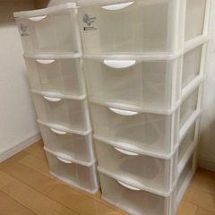 5段ボックス　2つの画像