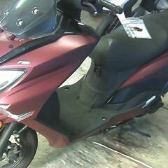 SUZUKI バーグマン125 M赤 エンジン始動動画 自賠責保険で乗れます 半額配送キャンペーン 現状渡し諸経費￥0- 横浜 P-Yardの画像