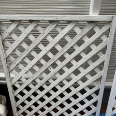 【大幅値下げ！！】ガーデニング木製フェンスホワイトの画像