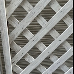 【大幅値下げ！！】ガーデニング木製フェンスホワイトの画像