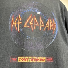 ヴィンテージTシャツ DEF LEPPARD The 7-Day Weekend Tour LIVE　の画像